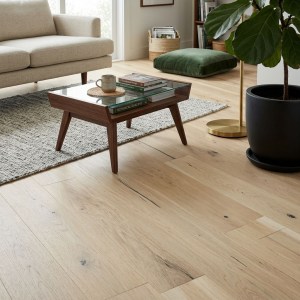 PARQUET PREFINITI - Rovere 1 Strip - Crema - Olio Bianco - Spazzolato-1